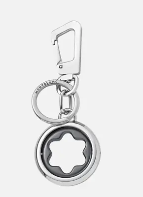 Montblanc MeisterstÜck Spinning Emblem Key Fob With Hook - Steel & Gray • $260