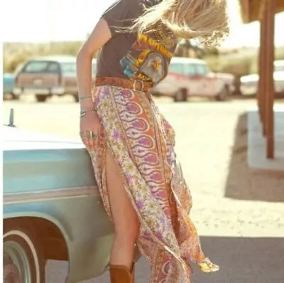 $85 • Buy Spell Boho Blossom Maxi Skirt Rare 