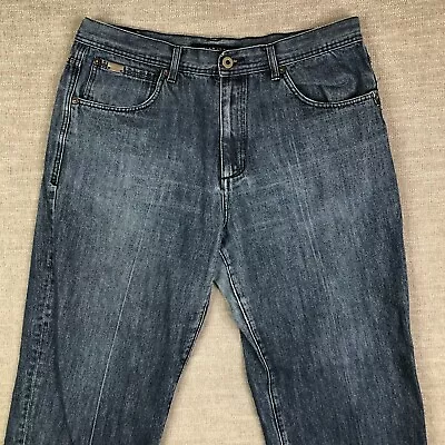 Sean John Jeans Mens 38 Blue Loose Relaxed Fit Straight Hip Hop Actual 37x30 • $21.99