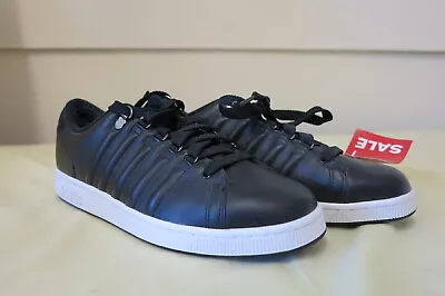 K.swiss Mens Leather C+ks Lozan Iii Black Kayswiss Trainer Uk8 Us9 Eur42 New $85 • £69