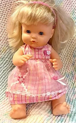 VTG 80s NENUCO   Baby Doll FAMOSA Spain T-1865-03 W/ Headband & Outfit EUC 15  • $32.99