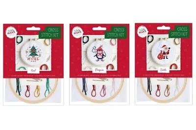 £4.95 • Buy Cross Stitch Kit Sewing Craft Childrens Adults Docrafts Simply Make 22 Designs