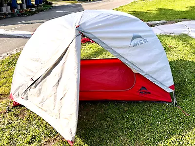 MSR Elixir 2 Lightweight Backpacking Tent With Footprint • $175