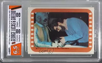 1977 Topps Star Wars Stickers George Lucas Greedo And #50 HGA 6.5 08wv • $86.50