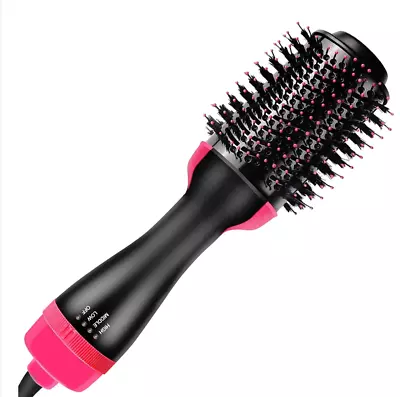 4-in-1 Hot Air Style Curler Hair Dryer Styling Roll Hair Brush Comb Hairdryer AU • $50