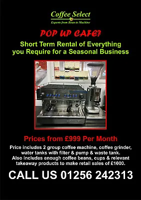 POP UP CAFE - Rent Or Buy From £999  See Details Below • £999