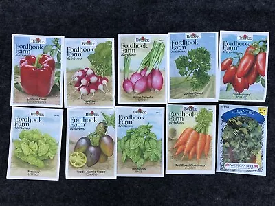 Garden Seeds Lot Of 10 Packs Of Burpee American Seed Vegetable Date 2023 • $11.50