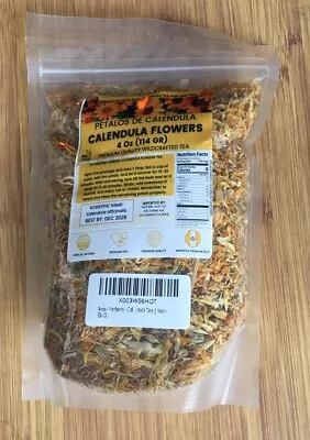 Calendula Petals Tea 4 Oz (113g) | Dried Calendula Marigold Petals Caffeine Free • $10.22