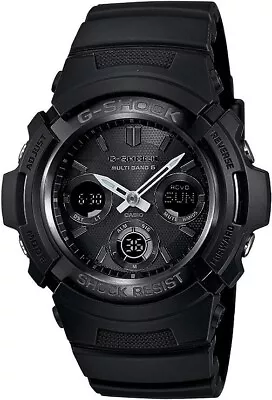 Casio Men's Watch G-Shock Ana-Digital Tough Solar Power Black Strap AWGM100B-1A • $105