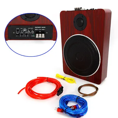 Under-Seat Car Subwoofer Powered Bass Amplifier+High-pitched Active Speakers USA • $79