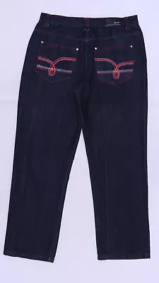 C3394 VTG RK Icon Men's Embroidered Pocket Straight Denim Jeans Size 36/34 • $22.99