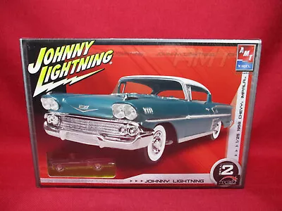 1958 Chevy Impala 1:25 + Bonus Johnny Lightning 1:64 Diecast AMT Ertl Model Kit • $89.99