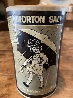 Vintage Morton Salt Cardboard Container With 1921 Umbrella Girl • $9.98