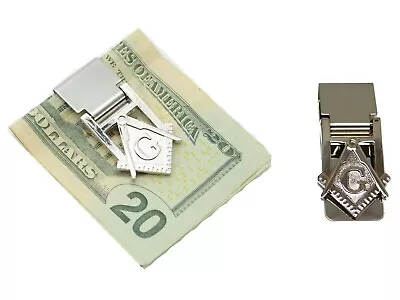 Masonic Money Clip Square And Compass MASON FREEMASON Stainless Steel US Clip • $12.99