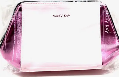 Mary Kay Cosmetic Bag Pink  Collection  Makeup Bag  Shiny  Zippered NEW In Bag • $10.95