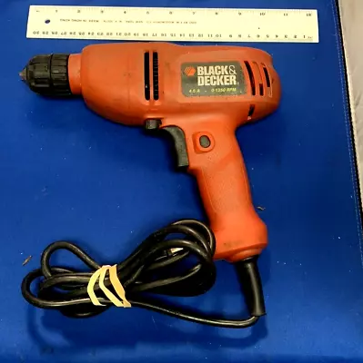 BLACK & DECKER 3/8 Corded Drill Variable Speed Reversible DR200 Type 4 / 4.5 Amp • $34.99