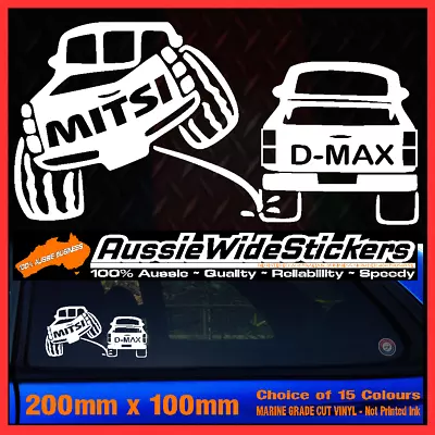 Funny PAJERO TRITON Stickers Ute 4x4 200mm For Mitsubishi Mitsi PEE • $6.90