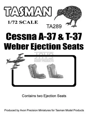 Tasman 1/72 Cessna A-37 / T-37 Ejection Seats (white Metal) • $8.95