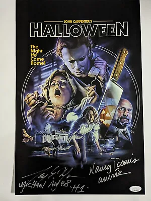 MORAN LOOMIS 2x Signed 11x17 Movie Poster HALLOWEEN Michael Myers JSA COA • $107.40