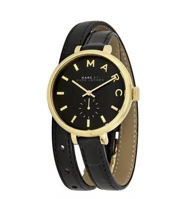 Marc Jacobs Black Wrap Around Strap Sally Black Ladies Watch MBM8663 W/ Box New • $256.50