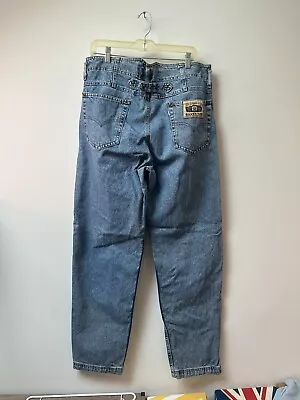 Mens Vintage Levis Silver Tab Buckleback Denim Jeans Size 36w 32l Great Shape • $100