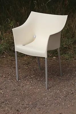 Dr.NO Designed By Philippe Starck Kartell Italy Cream Stacking Armchair Chair  • £129.99