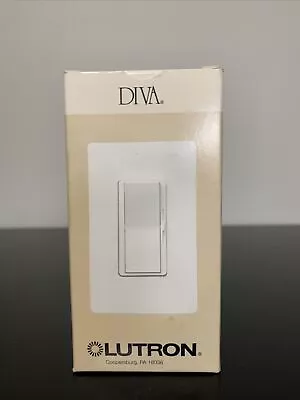 New Lutron Diva Dv-103p-iv 1000w 3-way Ivory Switch Preset Dimmer • $25.99