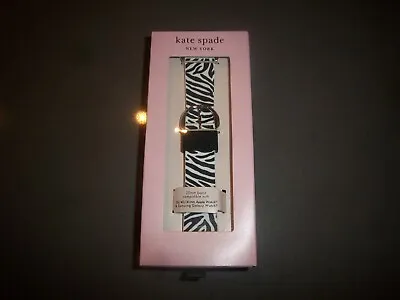 Kate Spade Black/white Zebra 38/40/41mm Apple & Samsung Galaxy Watch Band - Nib • $59.95