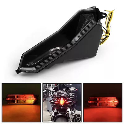 Tail Light Integrated Turn Signals For Yamaha YZF R6 R1 R1S R7 2015-22 Smoke US • $44.78