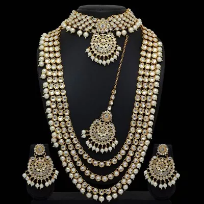 $13.99 • Buy Indian Jewellery Necklace Set Different Designs And Colors Payal Anklets Jhumkas