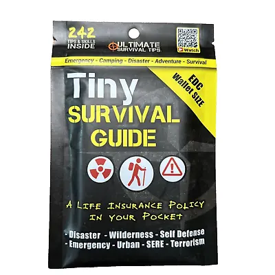 242 Ultimate Survival Tips Tiny EDC Wallet Sized Gear Disaster Emergency Guide • $11.69