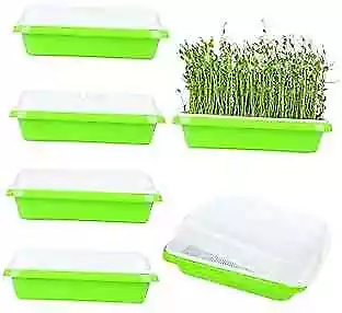  4 Pack Seed Sprouter Trays With Lid Seed Germination Tray Soil Free  • $33.40
