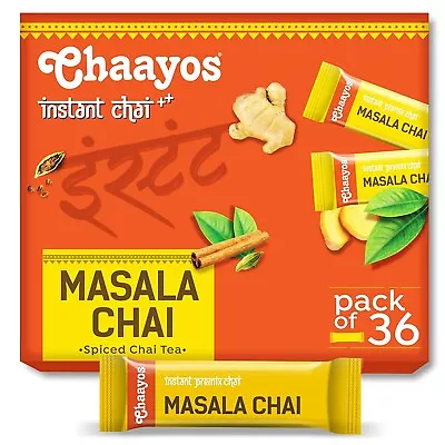 Chaayos Instant Herbal Tea Premix Masala Flavour Regular Sugar 14 G * 36 Sachet • $23.60