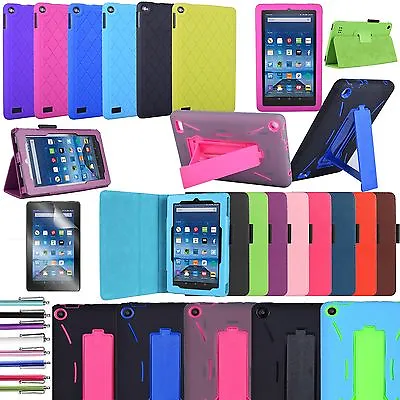 Case For Amazon Fire 7 7  Tablet 12th 2022 Full Body Cover With Screen Protector • $8.99