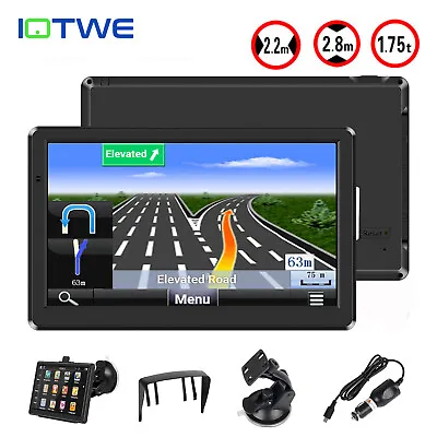 IOTWE 7  Sat Nav HGV LGV Lorry Truck Car GPS Navigation Lane Assist MP3 Player • £48.99