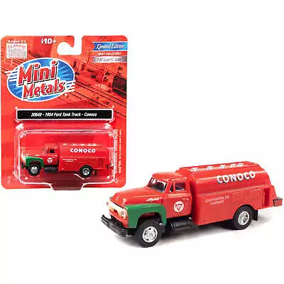 Classic Metal Works 1/87 Scale Model Tanker Truck Conoco 1954 Ford Red And Green • $33.79