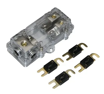 200A Mini Anl Fuse Fused Distribution Block 4 6 8 10 Gauge 4Pcs Fuses Psf-30N • $14.71