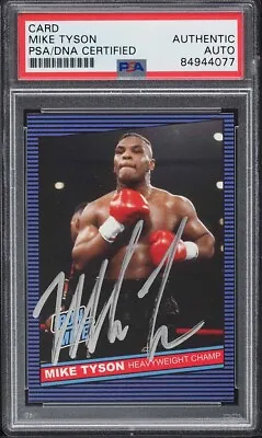 1986 Donruss Design Custom Boxing Card Mike Tyson Signed PSA Authentic Auto • $249.99