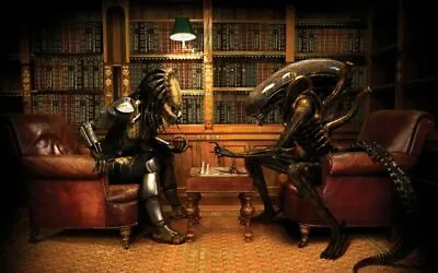 Alien-vs-predator - Poster (A0-A4) Film Movie Picture Art Wall Decor Actor • £24