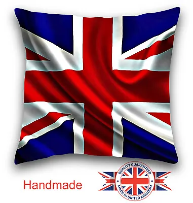 Union Jack Cushion. Union Flag Cushion UK Flag Choose Your Size 12 To 24 Inch • £12.99