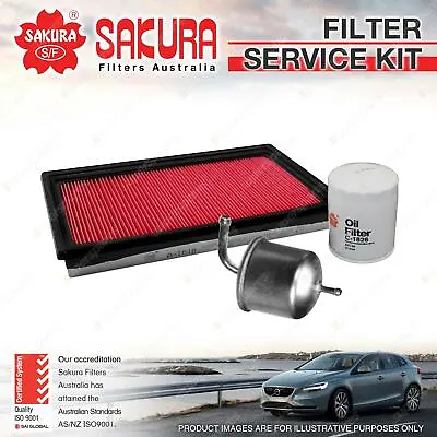 Sakura Oil Air Fuel Filter Service Kit For Nissan Bluebird U13 Pulsar N15 N15II • $41.75