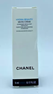 CHANEL Hydra Beauty Micro Creme Fortifying Replenishing Hydration 5ml.   CCW05 • £10.99