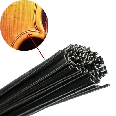 100pcs Maple Wood Viola Violin Purfling Black-white Wood Strips 2.5*1.3*970mm • $11.27