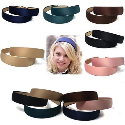 Fashion Satin Girls Women Alice Hair Band Wide HeadBand Hair Hoop Fabric • $1.32