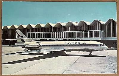 St Paul Airport United Airlines Airplane Minnesota Vintage PC Postcard C1960 • $8.98