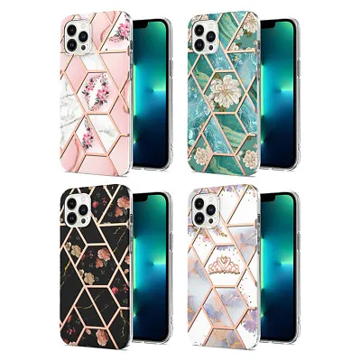 Case For IPhone 15 14 13 12 11 Pro Max XR X 8 Plus Shockproof Marble Phone Cover • $11.26