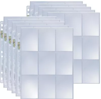 ULTRA PRO 9-POCKET TRADING CARD A4 SLEEVES HOLOGRAM SERIES Choose Pages • £1.99