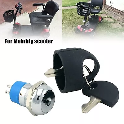 Zinc Alloy Mobility Scooter Ignition For For PRIDE 2 Keys Included • $25.49