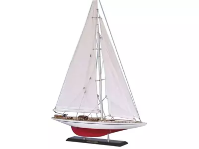 $117.99 • Buy Ranger 1937 America's Cup J Boat Yacht Wooden Model 20  Fully Built Sailboat New