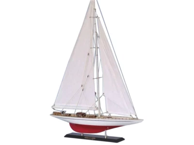 $117.99 • Buy Ranger 1937 America's Cup J Boat Yacht Wooden Model 20  Fully Built Sailboat New